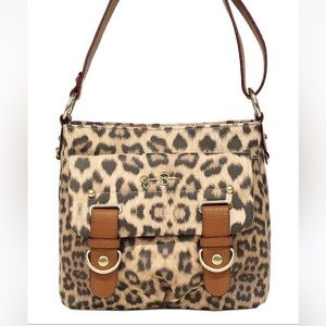 🆕 Jessica Simpson Sheila Leapoard Crossbody Bag Purse